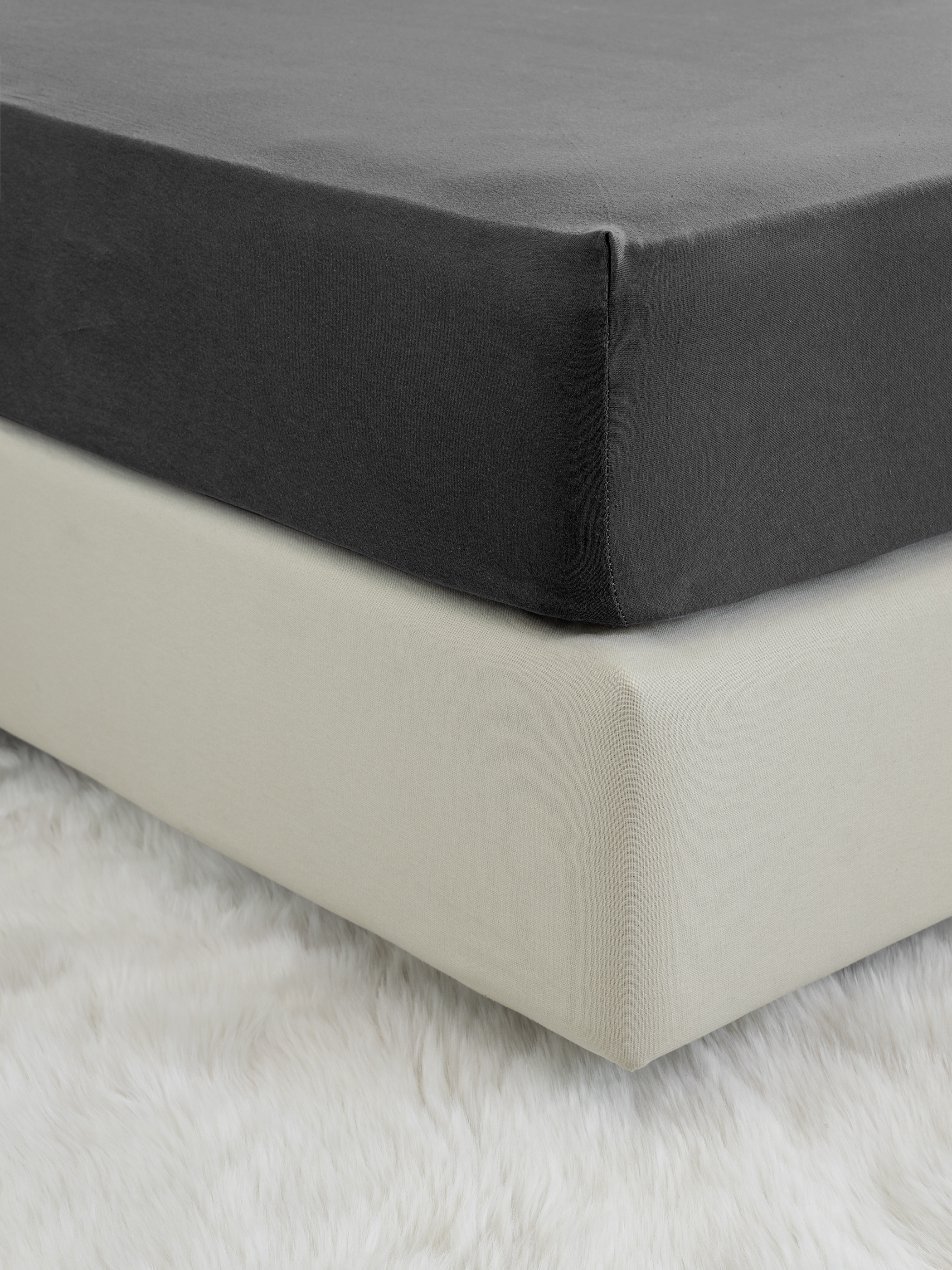 Σεντόνι Μεμονωμένο Υπέρδιπλο με Λάστιχο 160x200+40 Nima Home Tender Black